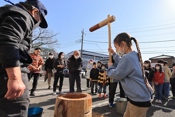 中山っ子くらぶ　餅つき