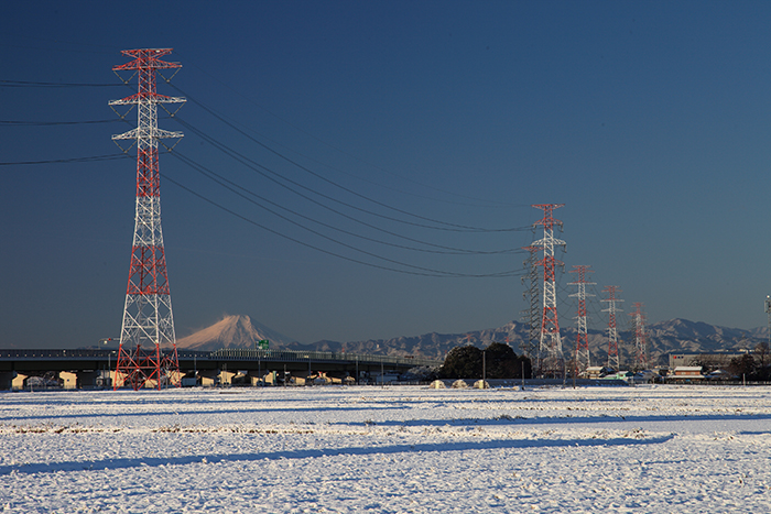 川島雪景色