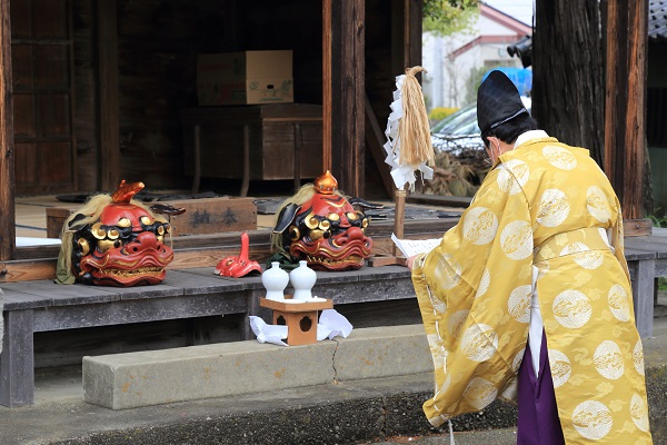 長楽氷川神社の春祈祷